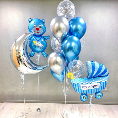 Композиция (8010) на выписку. Мальчик