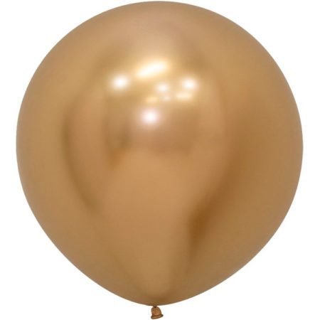 Воздушный шар (970) Reflex, Зеркальный блеск, Золото (24''/61 см, COL)