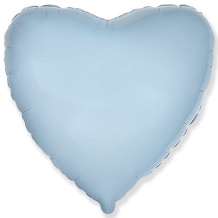 Шар (32''/81 см, ESP) Сердце, Голубой